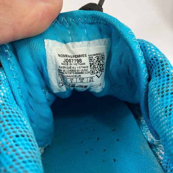 Merrell Agility Peak 5 Vibram Trail Trekking Running Shoes Women’s Size 8.5 Blue - Picture 11 of 13